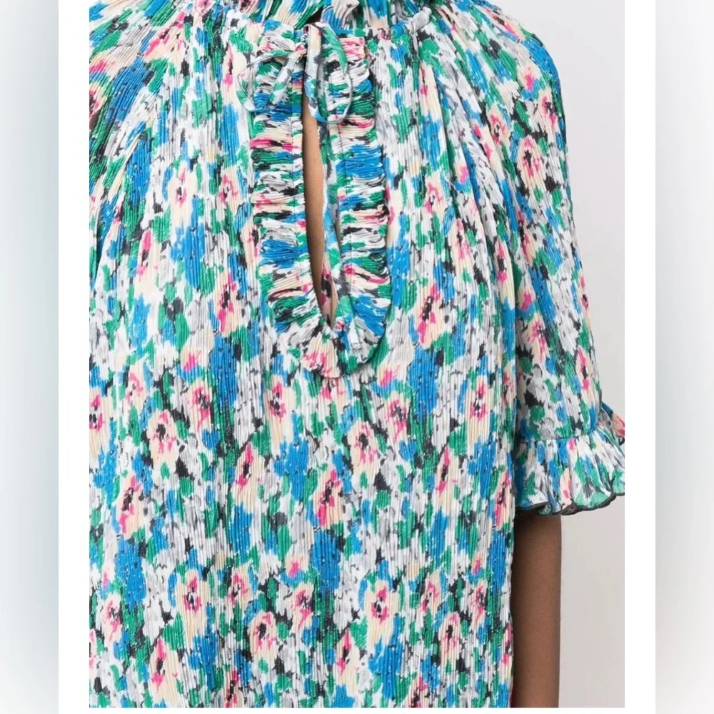 GANNI
floral-print ruffle blouse - Picture 5 of 5